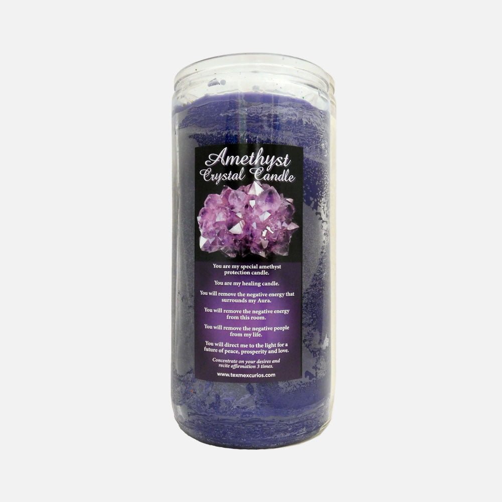 Amethyst Crystal Jumbo Candle