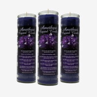 Amethyst Crystal Candles