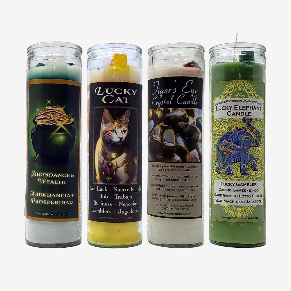 4 Gamblers Candles - Personal Gambling Candle Altar