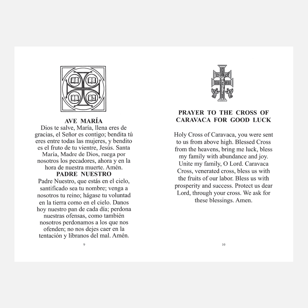 Cross of Caravaca Modern English Version Book, pages 9-10