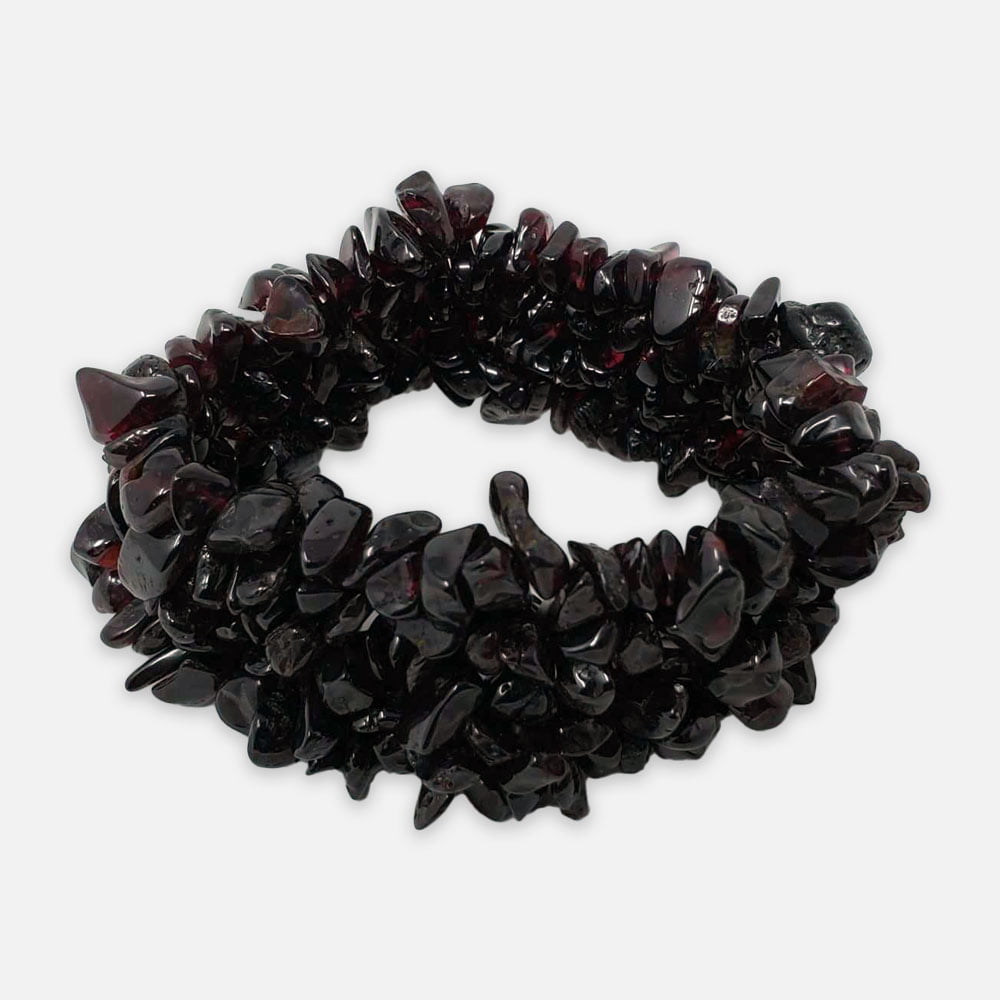 Garnet Band Bracelet