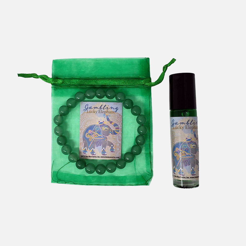 Lucky Elephant Bracelet and Pheromone Oil Set