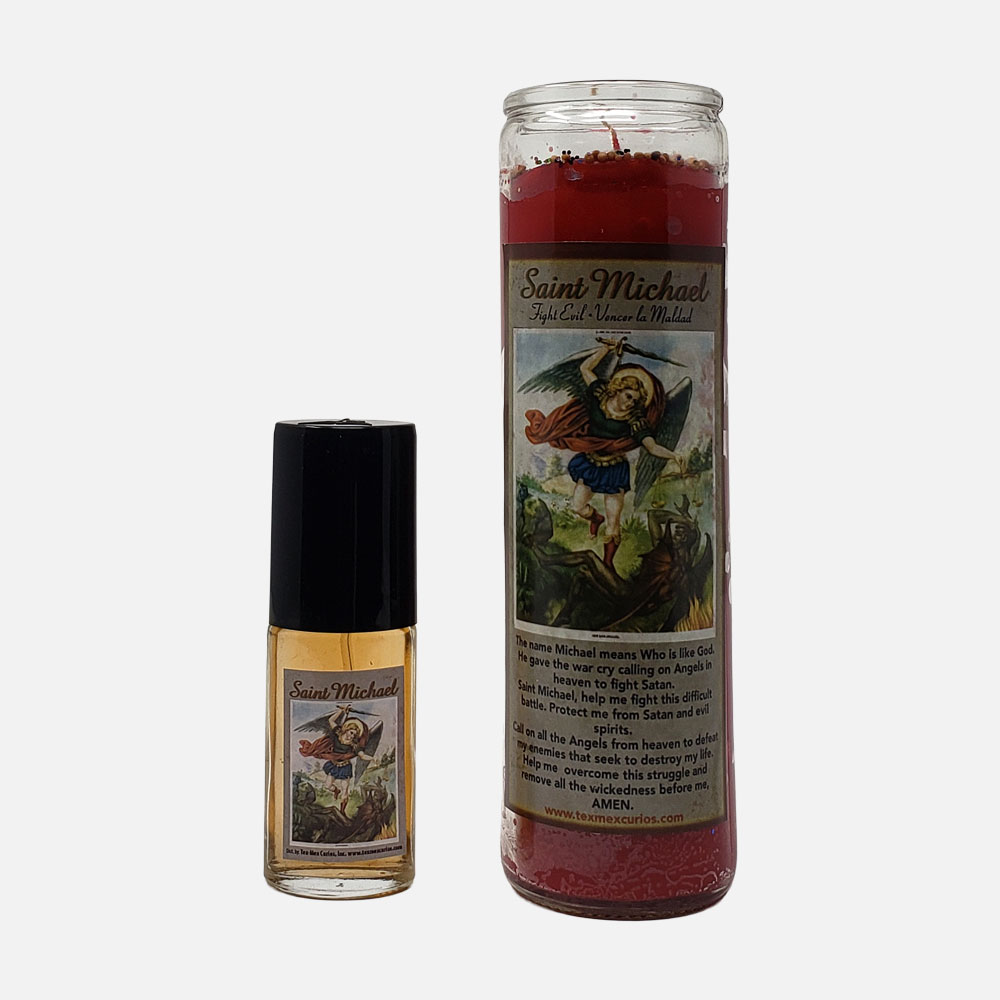Saint Michael Spray and Candle Set