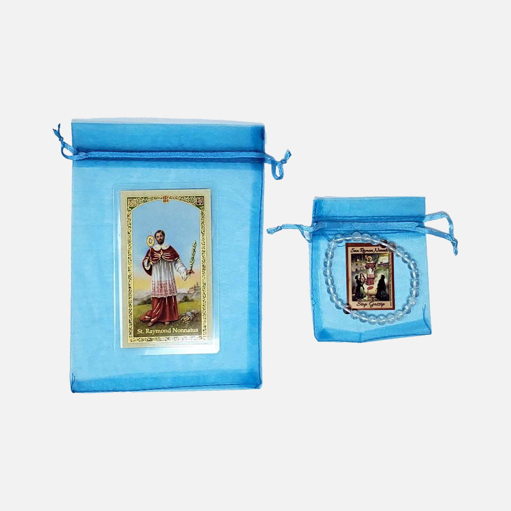 San Ramon Donato Bracelet And Prayer Card Set
