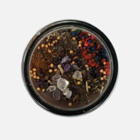 Brown dressed candle