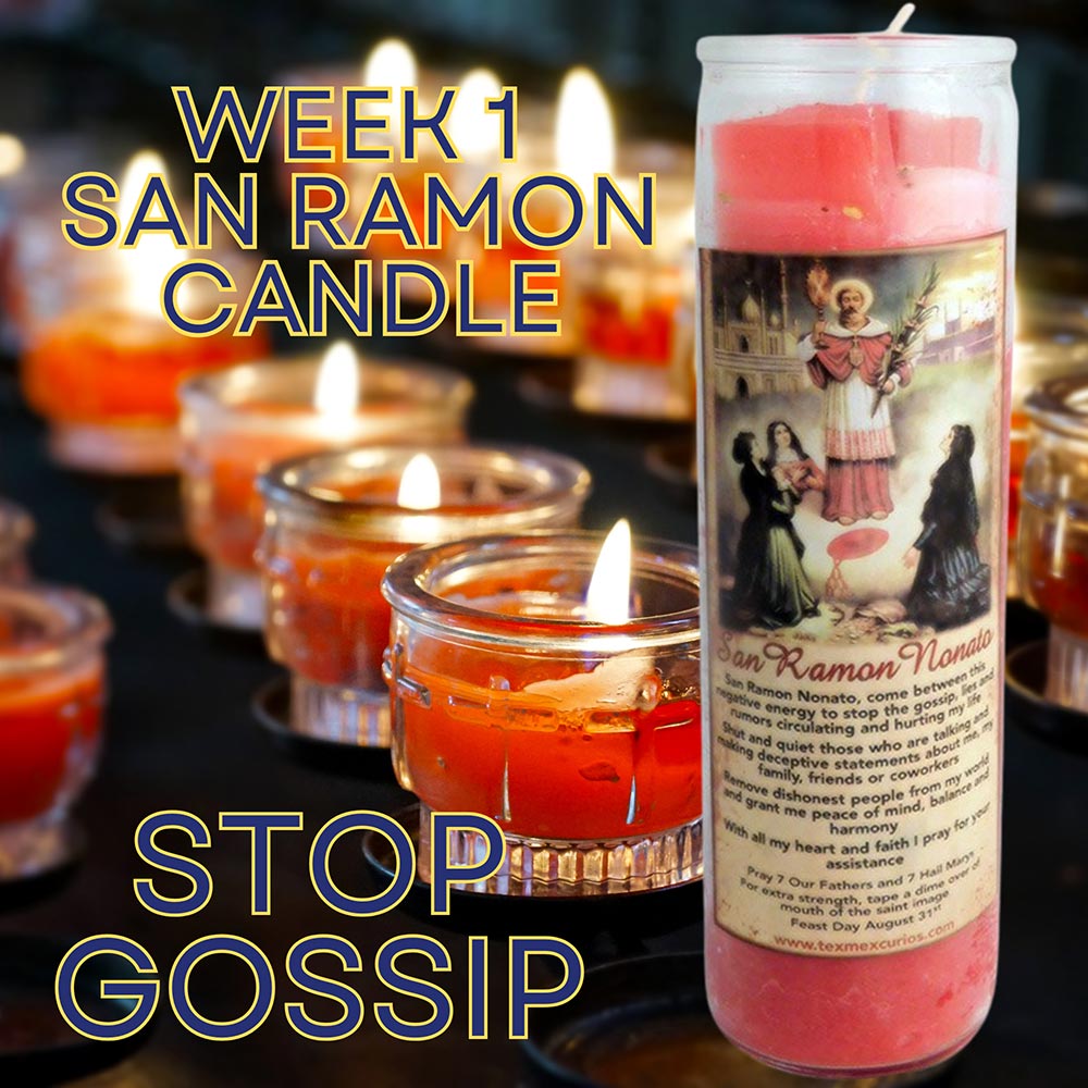Personal Stop Gossip Candle Altar week 1 candle