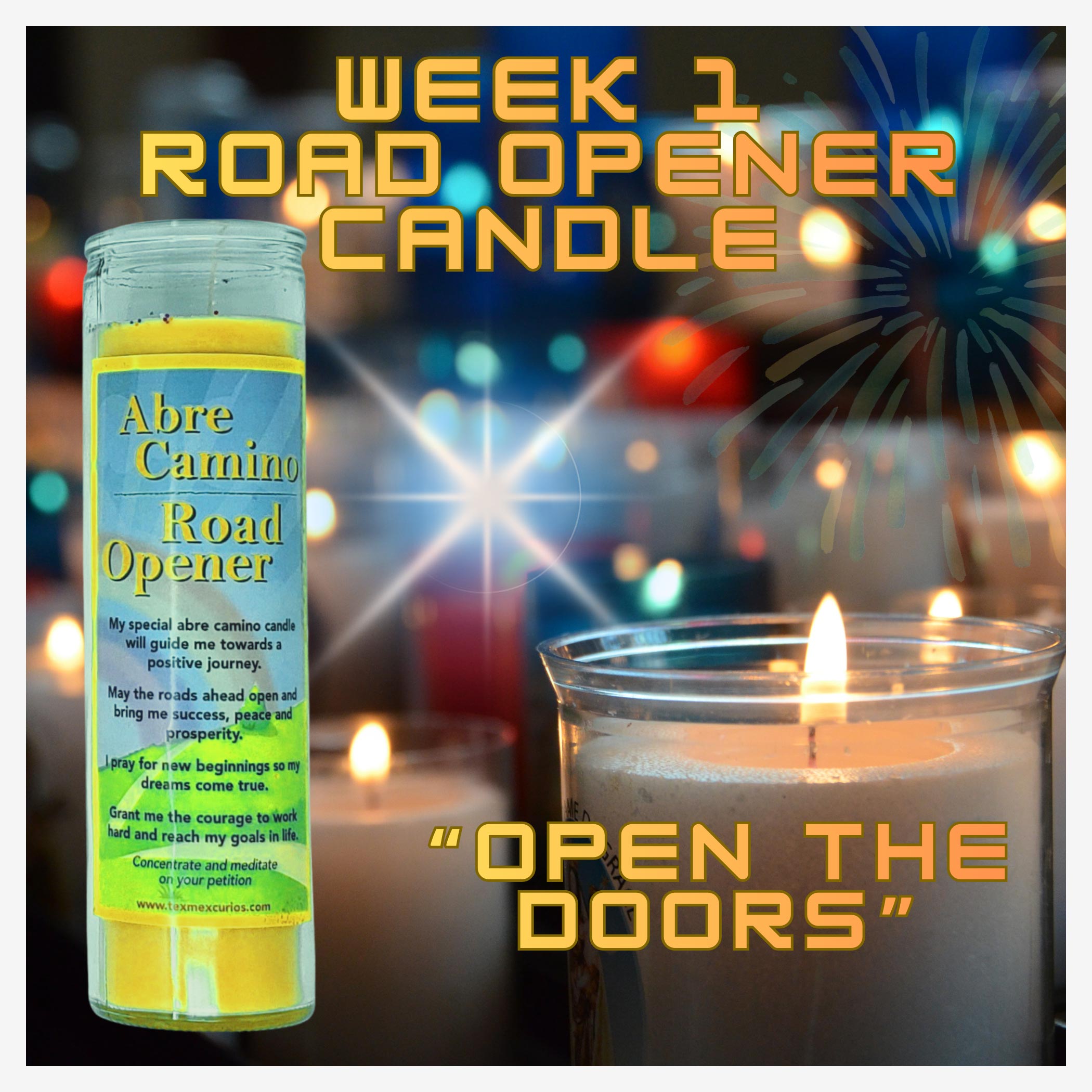 Personal Money Candle Altar week 1 candle