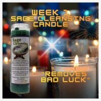 Personal Cleansing Candle Altar week 1 candle