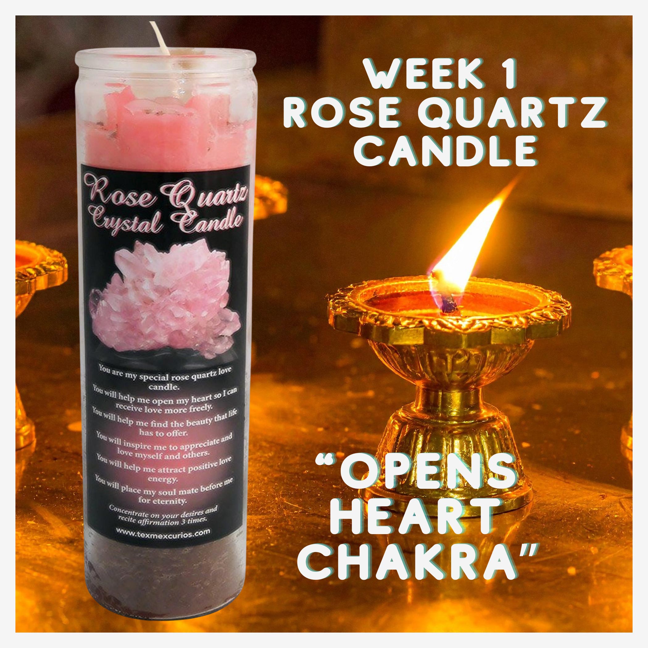 Vela de Amor Personal Altar semana 1 vela