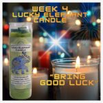 Personal Money Candle Altar week 4 candle