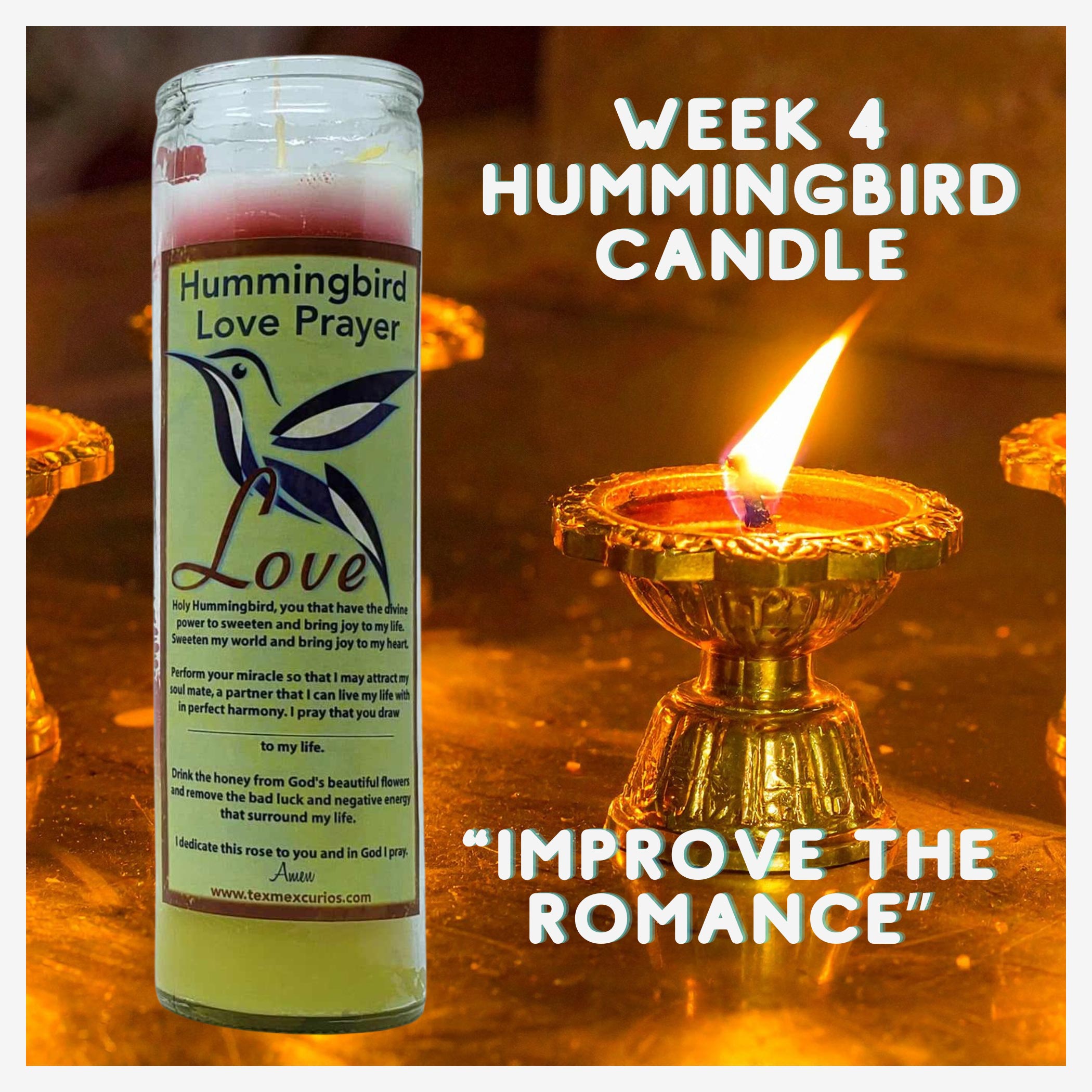week4 Personal Love Candle Altar week 4 candle