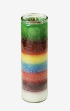 7 colors / 7 Colores candle