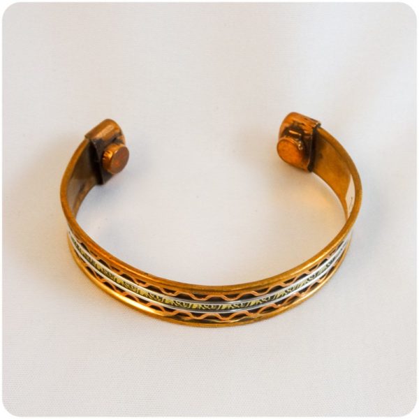 Copper and Silver Bracelet