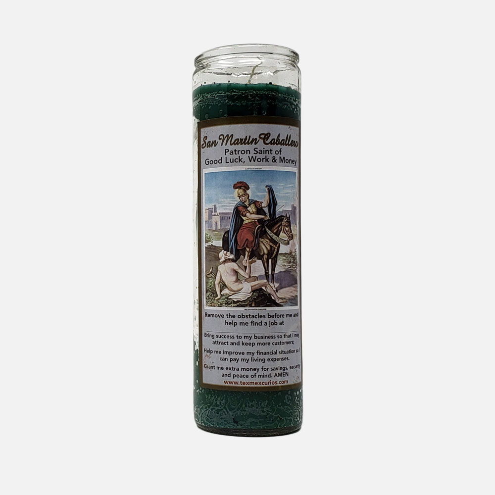 San Martin Caballero candle