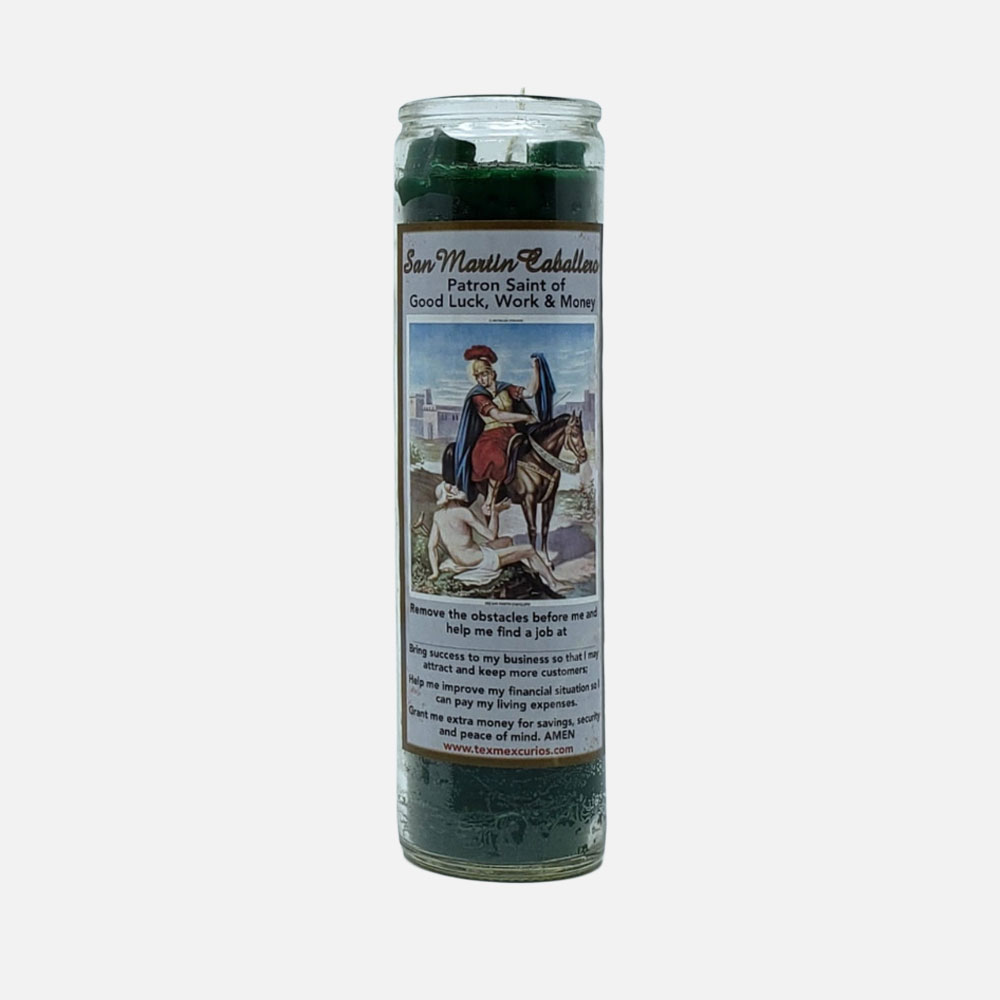 San Martin Caballero candle