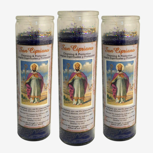 Saint Cyprian Candle Set