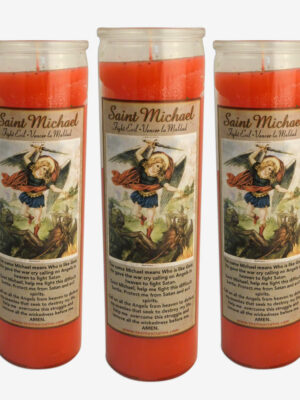 Saint Michael Candle Set