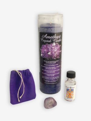 Amethyst crystal protection set