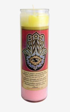 Hamsa cleansing candle