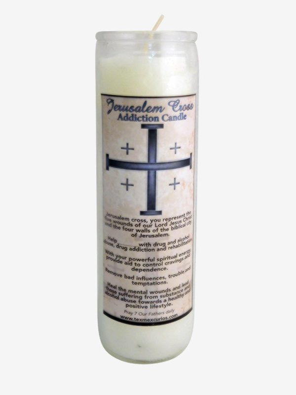 Jerusalem Cross Addiction Triple Strength Candle