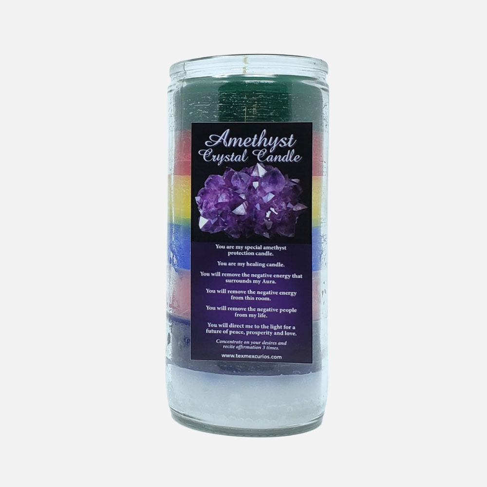 Amethyst Crystal Jumbo Candle