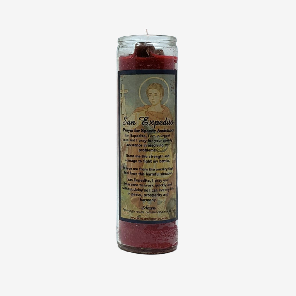 San Expedito candle