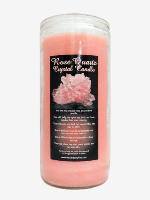 Rose Quartz Crystal Jumbo Candle