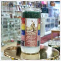 Saint Jude 7 colors jumbo candle on Gold Plate