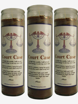 Court Case Candle Brown Set