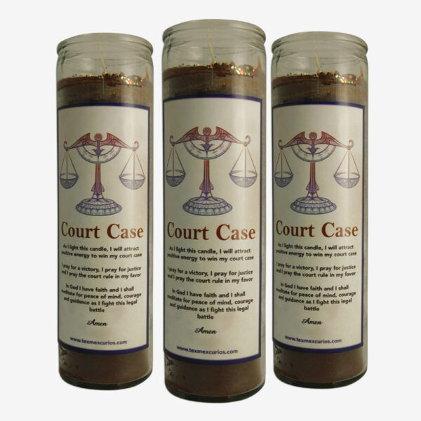 Court Case Candle Brown Set