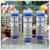 Jerusalem Cross candles with lamps