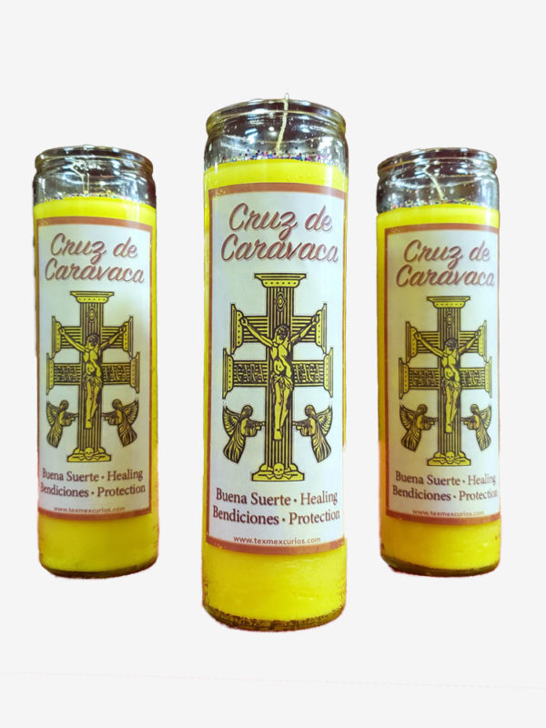 Cross of Caravaca Fixed Candles Set of 3 - Powerful Mexican Magic 3 week ritual