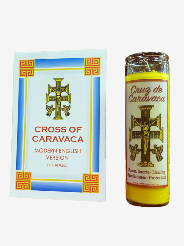 Cross of Caravaca English Book and Candle