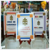 Juego de libros Cruz de Caravaca con lámparas