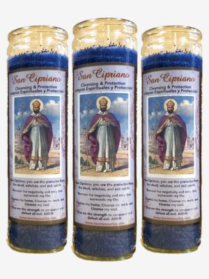 San Cipriano 3 fixed Candles for protection