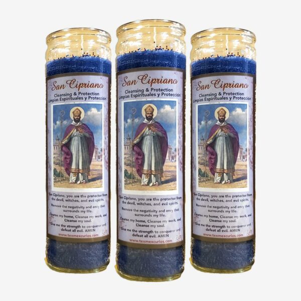 San Cipriano 3 fixed Candles for protection
