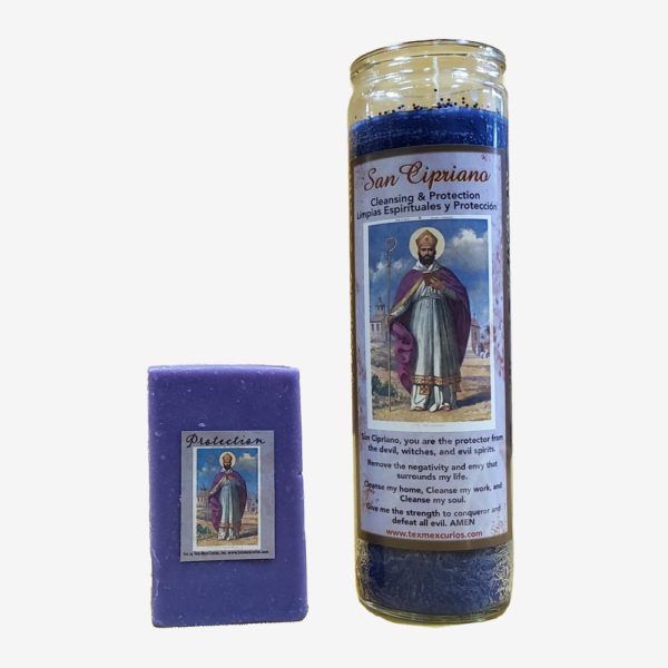 San Cipriano Soap & Fixed Candle Set for Protection