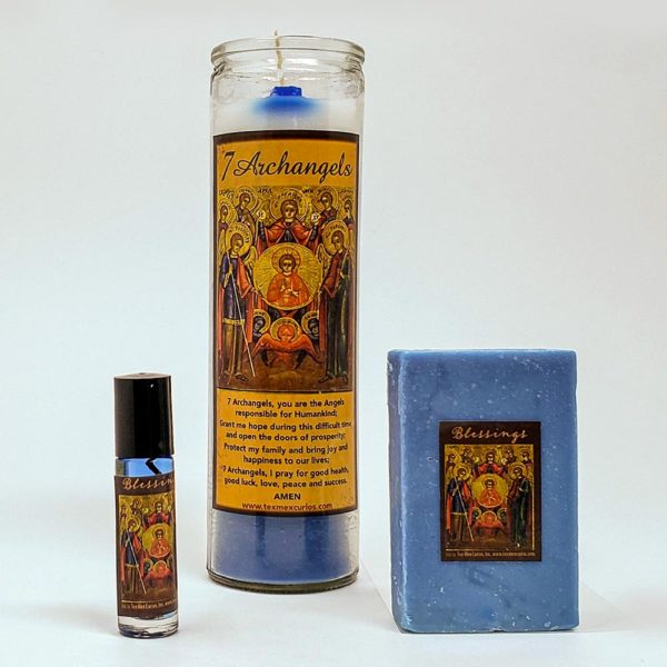 7 Archangels Set soap, pheromone oil, scented candle