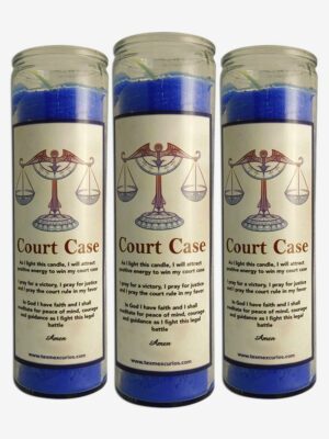 Court case fixed candle set for victory