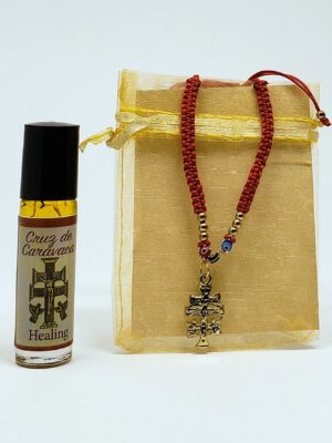 Cross of Caravaca Bracelet and pheromone oil