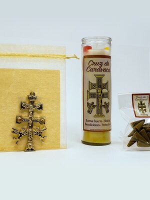 Cross of Caravaca Wall Cross Candle and Incense