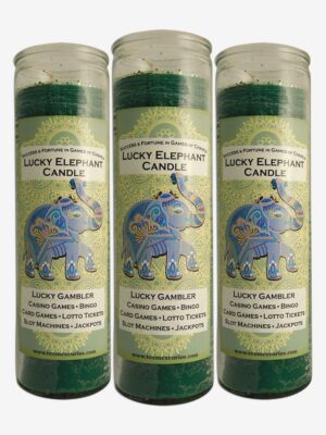 Lucky elephant fixed candle set for winning
