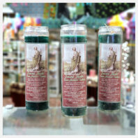 Saint Jude candles with lamps