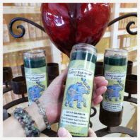 Lucky Elephant Candles with red heart