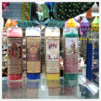 4 Health candles with lamps