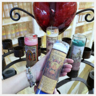 4 Health candles with red heart