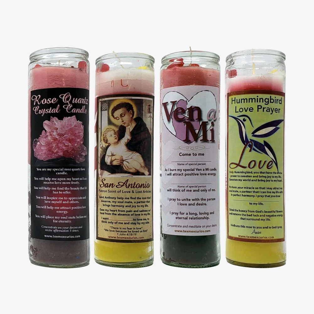 4 Love Candles. Personal Love Candle Altar