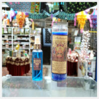 7 Archangels Spray and candle set with Lamps overhead