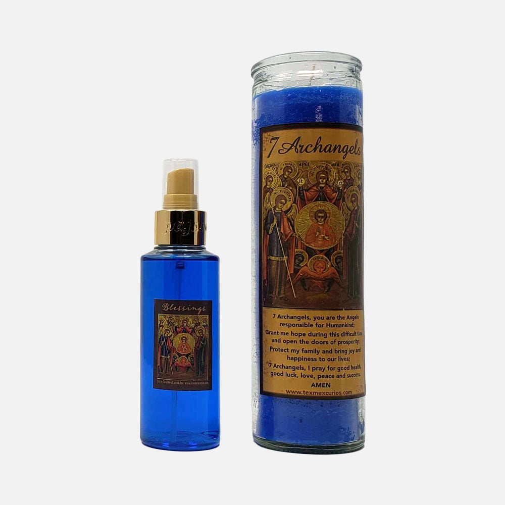 7 Archangels Spray And Candle Set