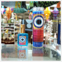 Evil Eye Spray & Candle Set with lamps overheard